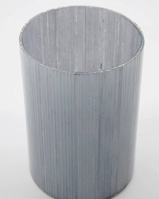 Theelichthouder Mirr vorstgrijs glas 19cm