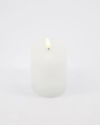 LED Kerze weiß 7,5x10cm