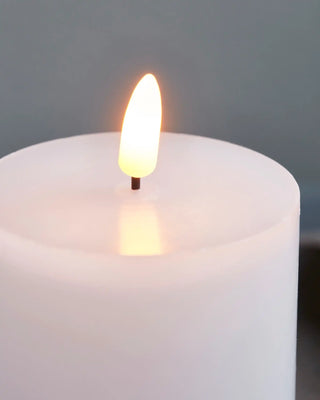 LED Kerze weiß 7,5x10cm