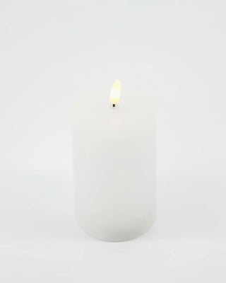 LED Kerze weiß 7,5x12,5cm