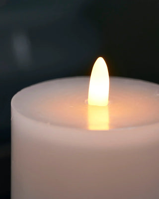 LED Kerze weiß 7,5x12,5cm