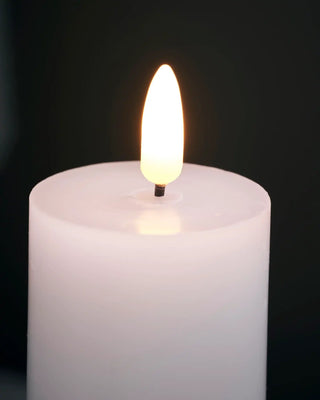 LED Kerze weiß 5x17,5cm