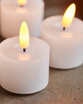 LED Teelichter weiß - 4 Stück