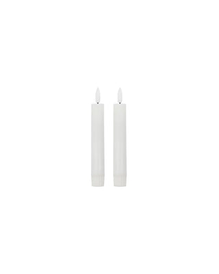 Candle LED White 16cm - 2 pieces