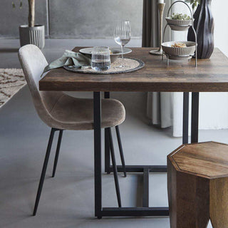 Tafel Tnak naturel 90x90cm - Het Adres