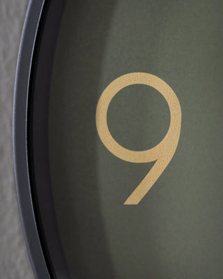 Wandklok Time donkergroen 25cm