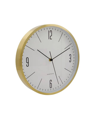 Wandklok Hour goudkleurig 30 cm
