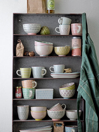 Schaal aardewerk roze Cécile - set van 4