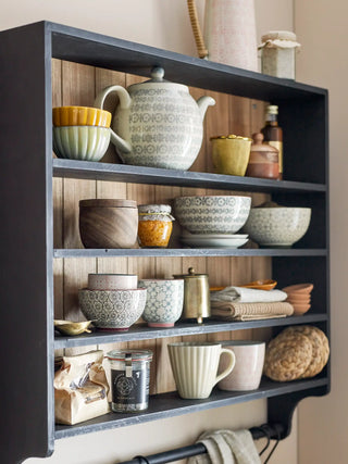 Theepot aardewerk grijs Karine