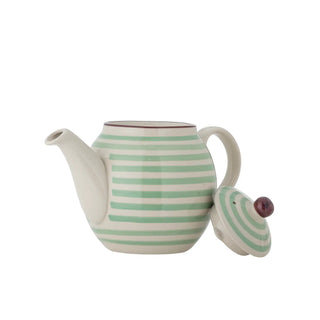 Theepot aardewerk groen Patrizia