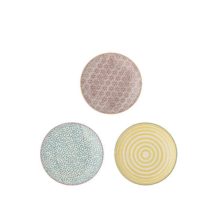 Bord aardewerk geel Patrizia - set van 3