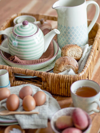 Mok aardewerk geel Patrizia - set van 4