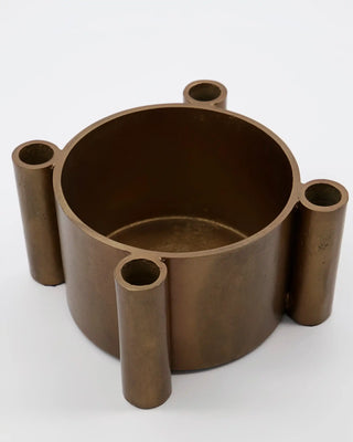 Candle Holder Four antique bronze 15cm