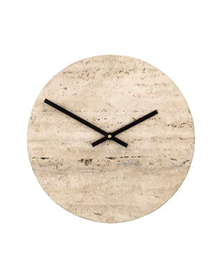 Wandklok Loko Travertijn 25cm