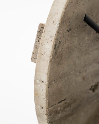 Wandklok Loko Travertijn 25cm