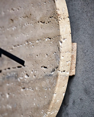 Wandklok Loko Travertijn 25cm