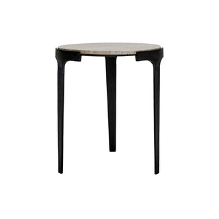 Salontafel Fula travertin beige 45cm - Het Adres