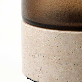 Windlicht Rivo bruin 10cm - Het Adres