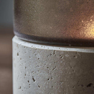 Windlicht Rivo bruin 10cm - Het Adres