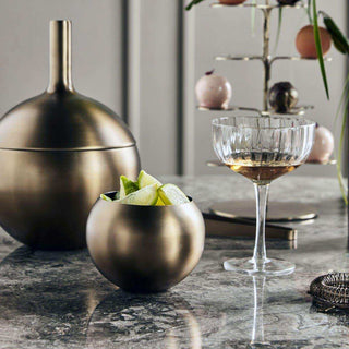 Schaal Baar antiek messing - Het Adres