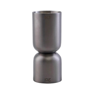 Maatbeker Grunge gunmetal rvs 2/4cl