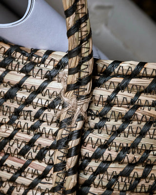 Cesta de almacenamiento Distra negro natural - set de 2