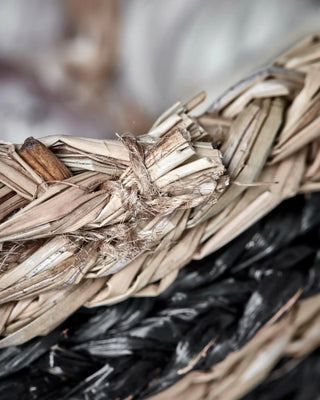 Paniers de rangement Zola en herbe de mer naturel - lot de 2