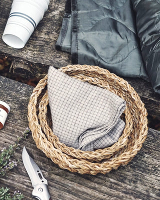 Mand Bread naturel 22cm - set van 2