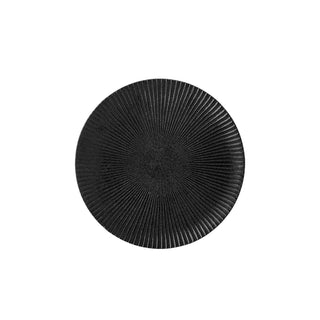 Svart tallrik i stengods Neri 18cm