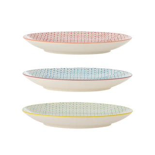 Bord aardewerk rood Carla 20cm - set van 3