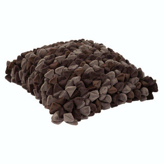 Kussen Pebble bruin 45x45cm - Het Adres