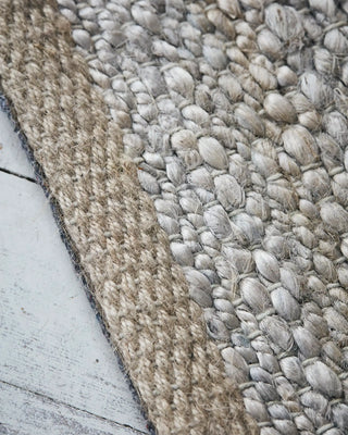 Alfombra Hempi gris claro 250x250 cm