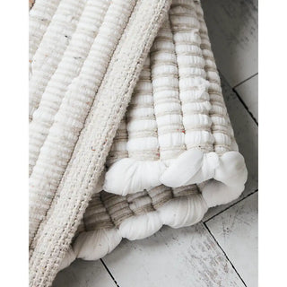 Alfombra Chindi blanca 60x90 cm