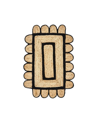 Fußmatte Denta Schwarz natur 60x90 cm