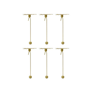 Kerzenhalter Leaves antik kupfer 15cm - 6 Stück