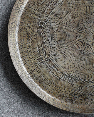 Jhansi Blatt antik Kupfer 29cm