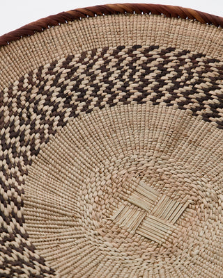 Basket Tonga natural palm leaf 30cm