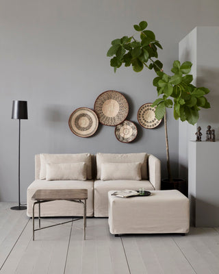 Basket Tonga natural palm leaf 30cm