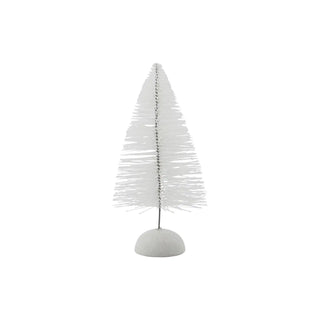 Sapin de Noël Frost blanc plastique 22cm