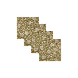 Join servetten groen katoen - 4 stuks