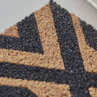 Deurmat Indi zwart 60x40cm - Het Adres