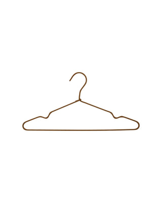 Wire Kleiderbügel braun - 3 Stück