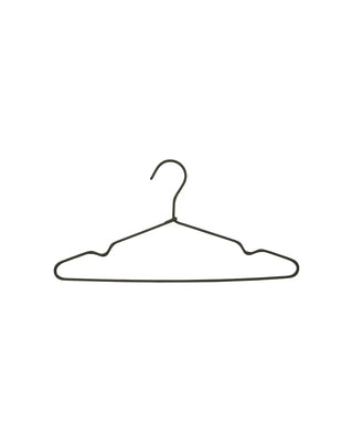 Wire kledinghanger donkergrijs - 3 stuks