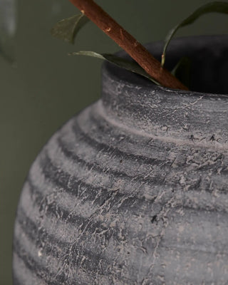 Vaso da fiori grigio-marrone terracotta 26cm