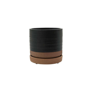 Bloempotten Astu zwart - 3 stuks - Het Adres