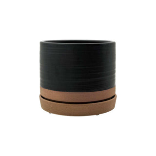 Bloempotten Astu zwart - 3 stuks - Het Adres