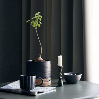 Bloempotten Astu zwart - 3 stuks - Het Adres