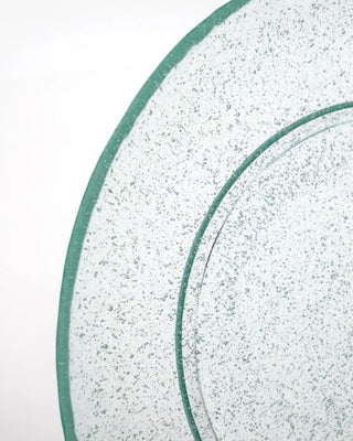 Glasplatte Rain aqua 21cm – 2 Stück