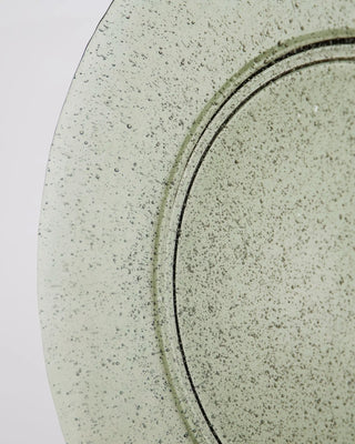 Grüner Glasteller Rain 21cm – 2 Stück