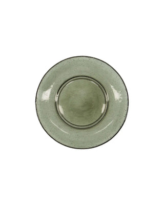 Grüner Glasteller Rain 21cm – 2 Stück